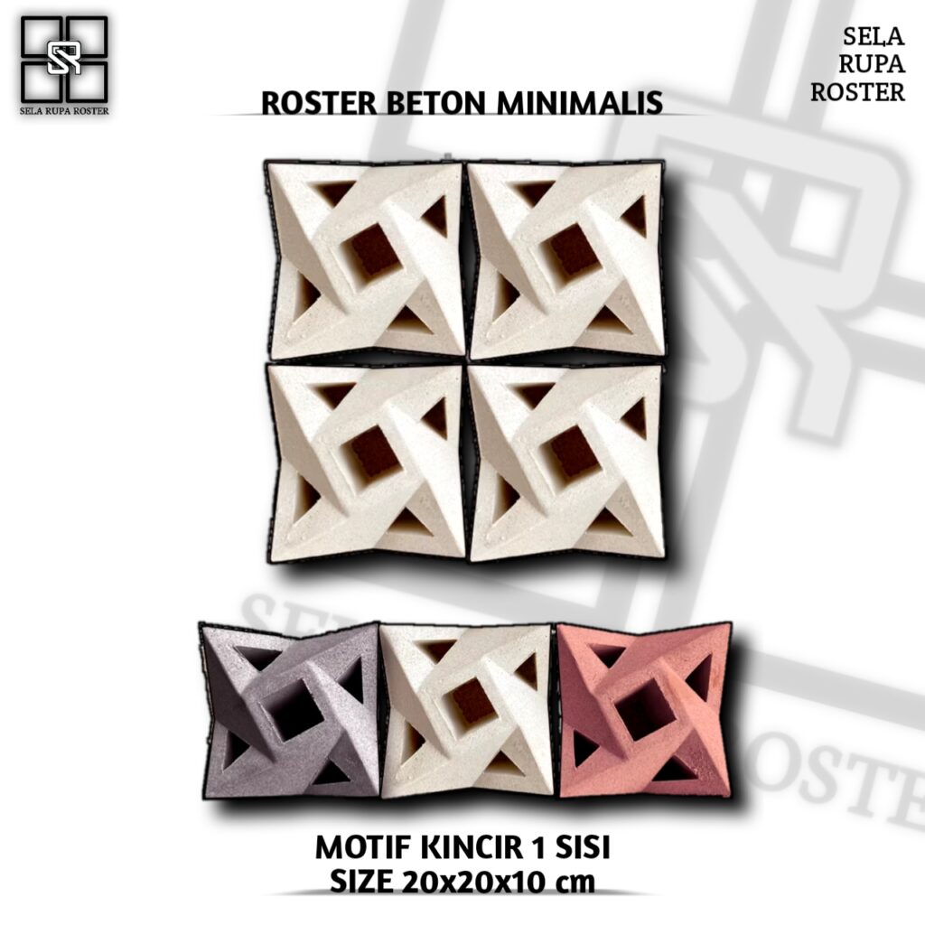 motif kincir 1 sisi
