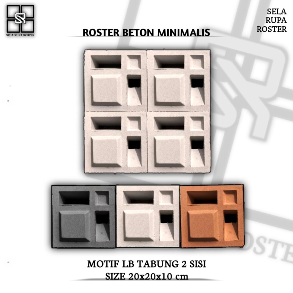 motif lb tabung 2 sisi